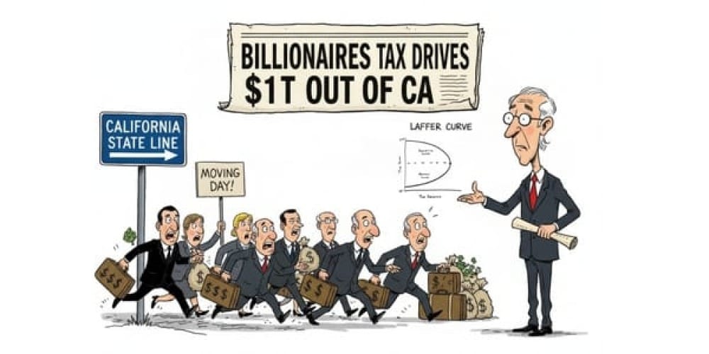 Whose Laffing Now, California? How a Napkin Predicted California's $1T Exodus